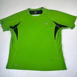 The North Face Flight Series VaporWick Running Shirt Mens XL Lime Green Black